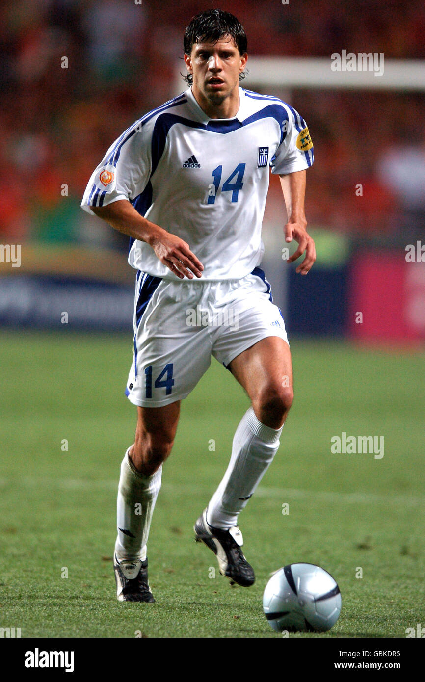 Soccer - UEFA European Championship 2004 - Final - Portugal v Greece. Panagiotis Fyssas, Greece Stock Photo