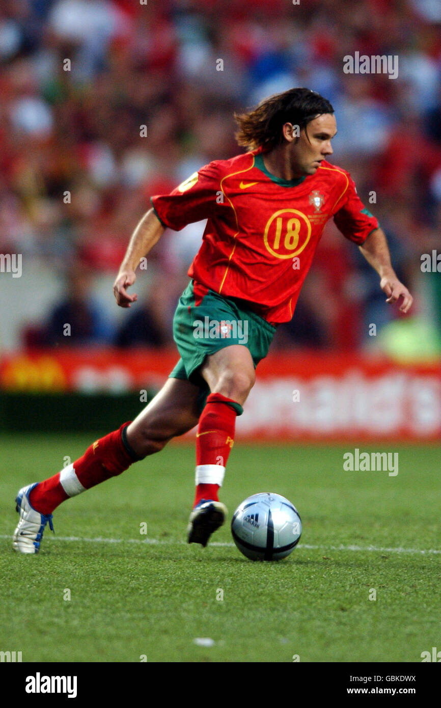 Soccer - UEFA European Championship 2004 - Final - Portugal v Greece. Maniche, Portugal Stock Photo