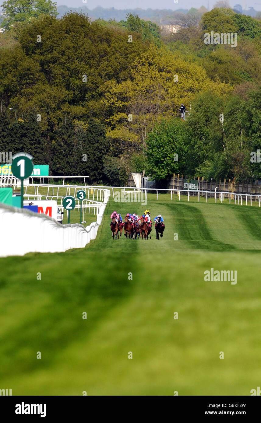 Horse Racing - bet365 Gold Cup Meeting - Day One - Sandown Park Stock Photo