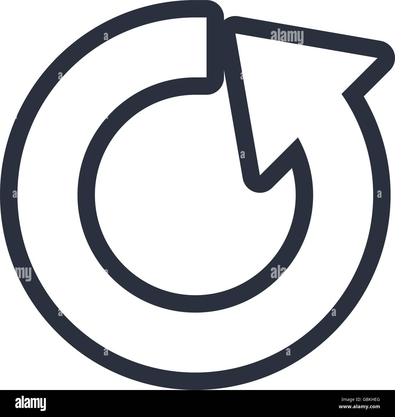Arrow isolated flat icon, vector illustration Stock Vector Image & Art ...