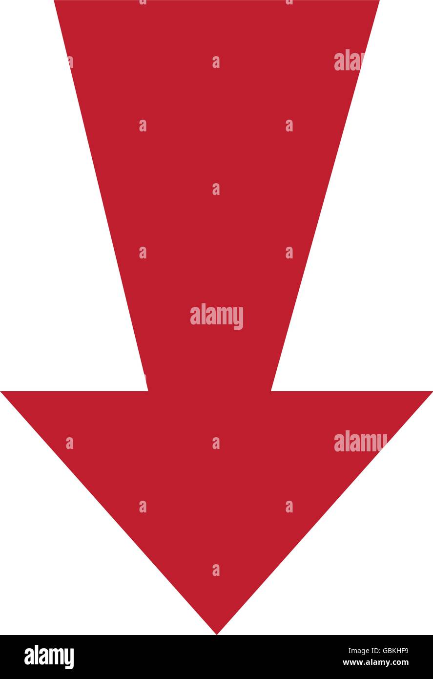 Arrow isolated flat icon, vector illustration Stock Vector Image & Art ...