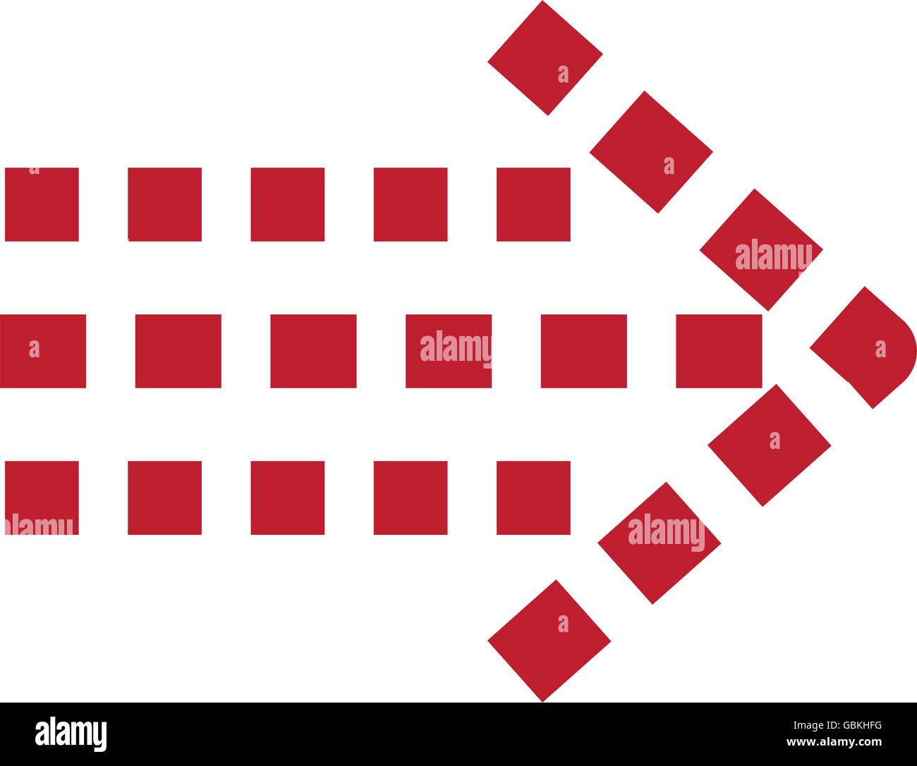 Arrow isolated flat icon, vector illustration Stock Vector Image & Art ...
