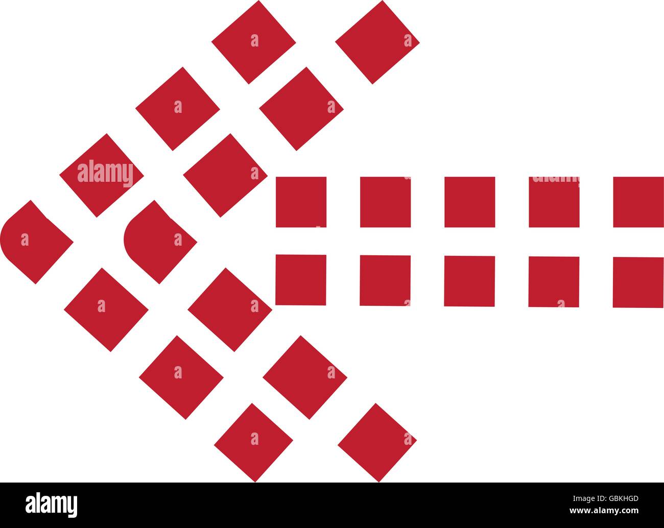Arrow isolated flat icon, vector illustration Stock Vector Image & Art ...