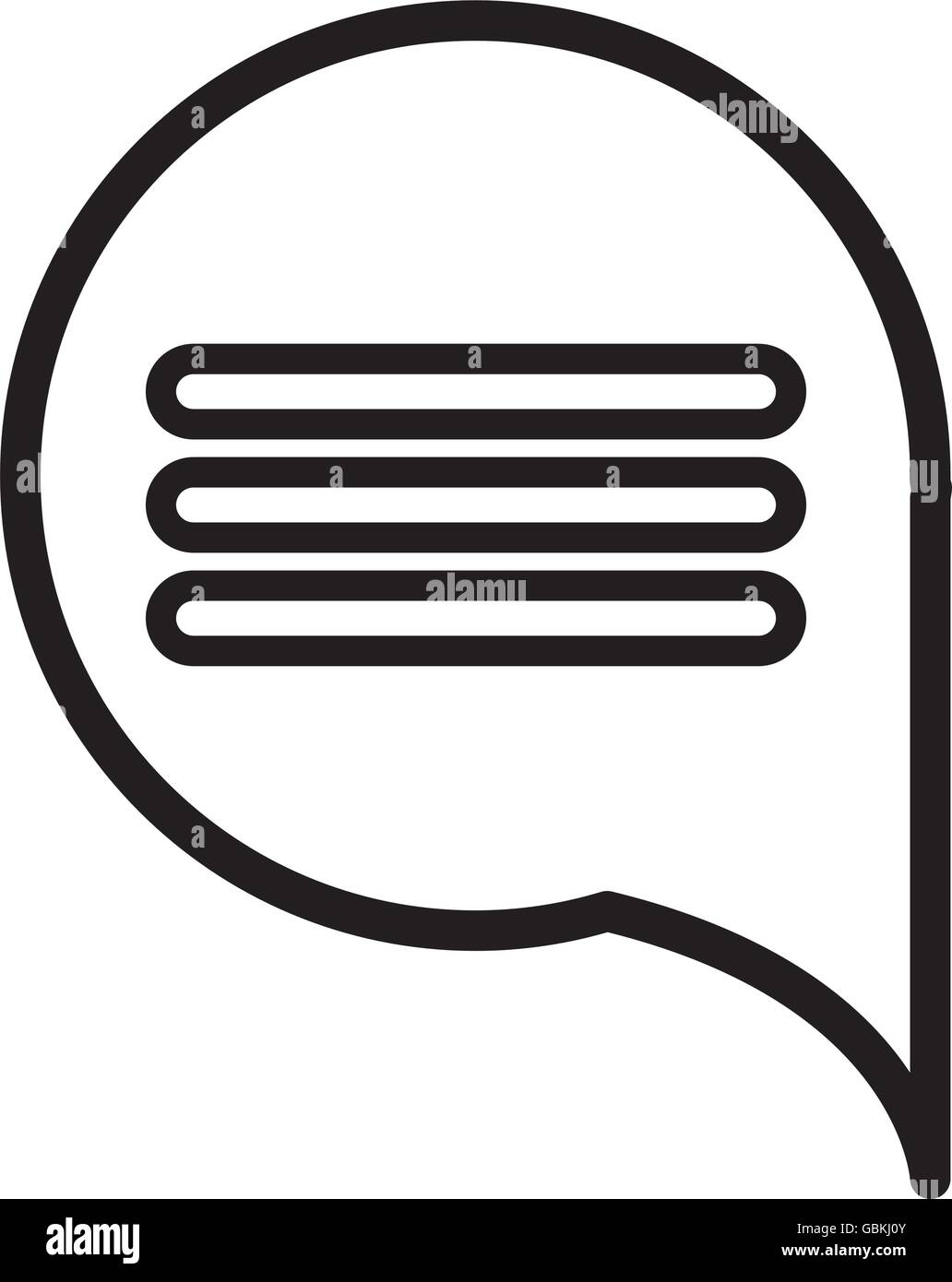 Chat speakbox bubble isolated flat icon Stock Vector Image & Art - Alamy