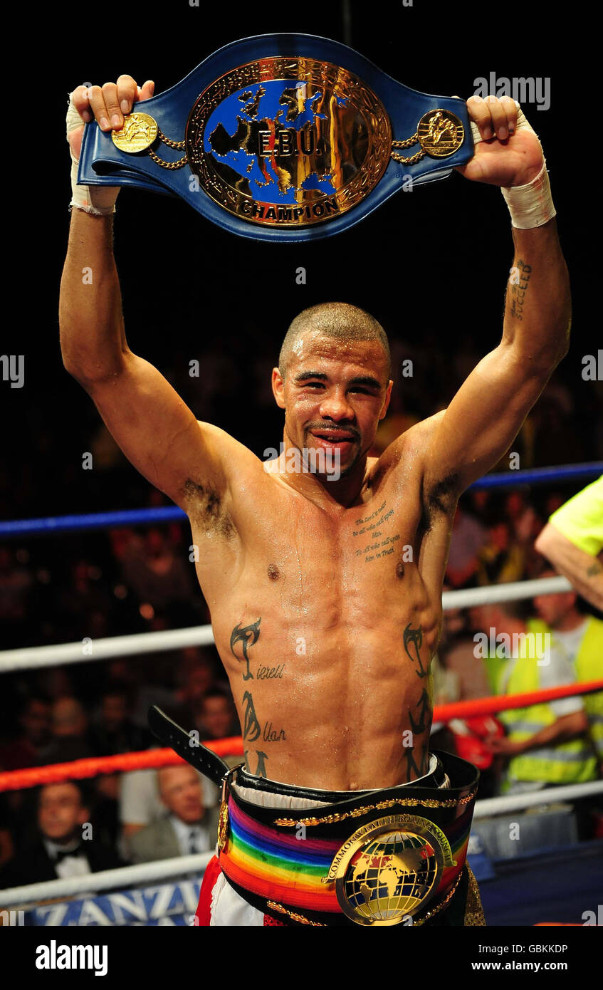 Boxing - Bantamweight - Rendall Munroe v Isaac Nettey - Crowtree Leisure Centre Stock Photo