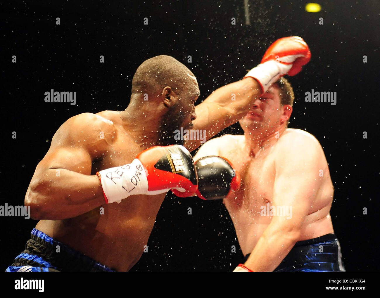 Britain's Danny Williams in action against John McDermott during the European (EBU) Heavyweight