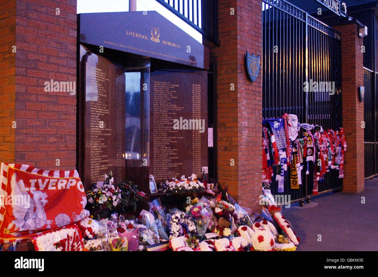 The eternal flame at the Hillsborough Memorial burns ahead of the ...