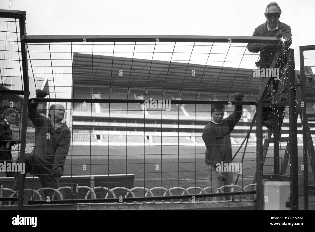 Soccer Hillsborough Disaster Barrier Demolition White Hart Lane