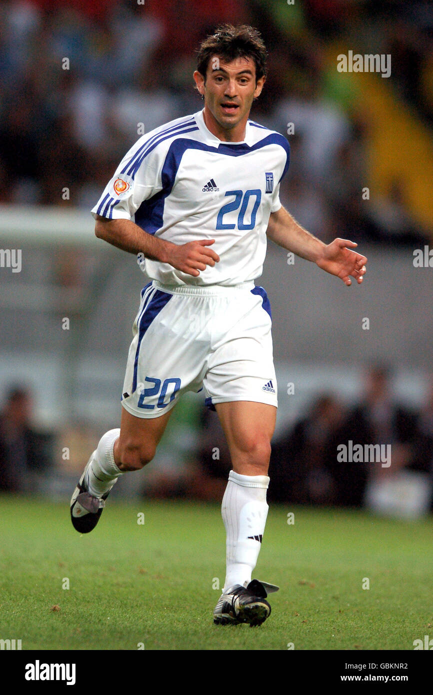Soccer - UEFA European Championship 2004 - Quarter Finals - France v Greece. Georgios Karagounis, Greece Stock Photo