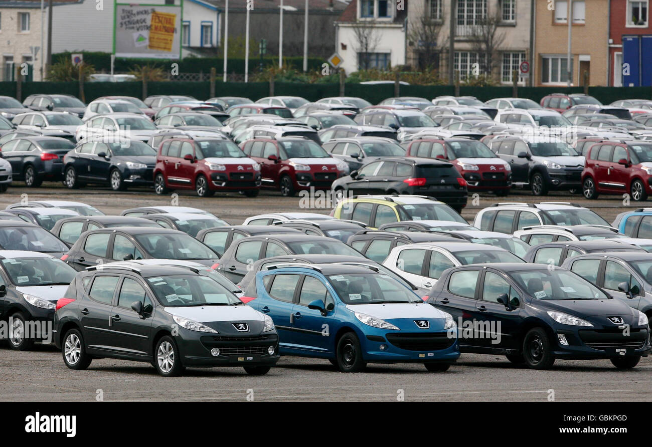 Cars in Calais Stock Photo Alamy