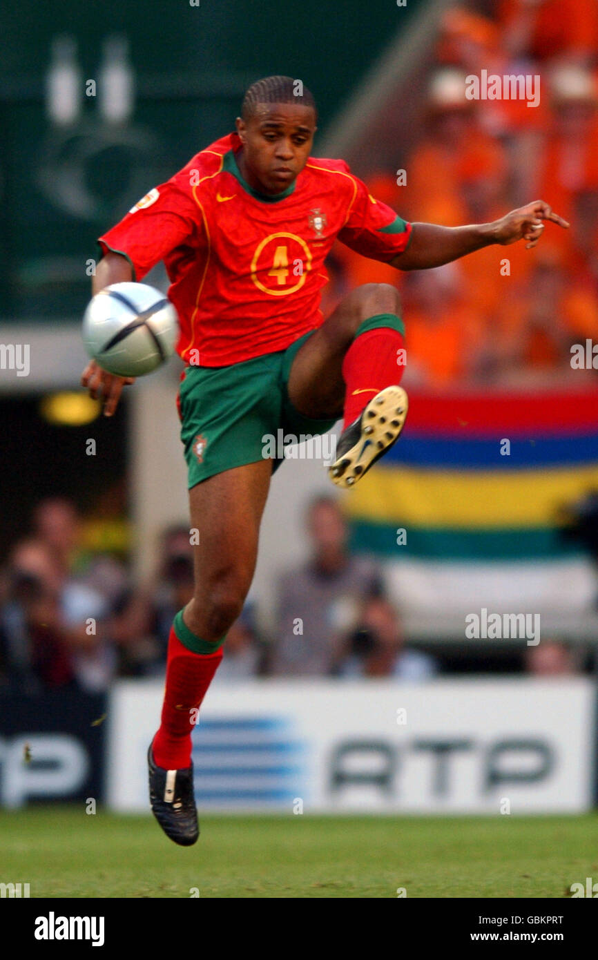 Soccer - UEFA European Championship 2004 - Semi Final - Portugal v Holland. Jorge Andrade, Portugal Stock Photo