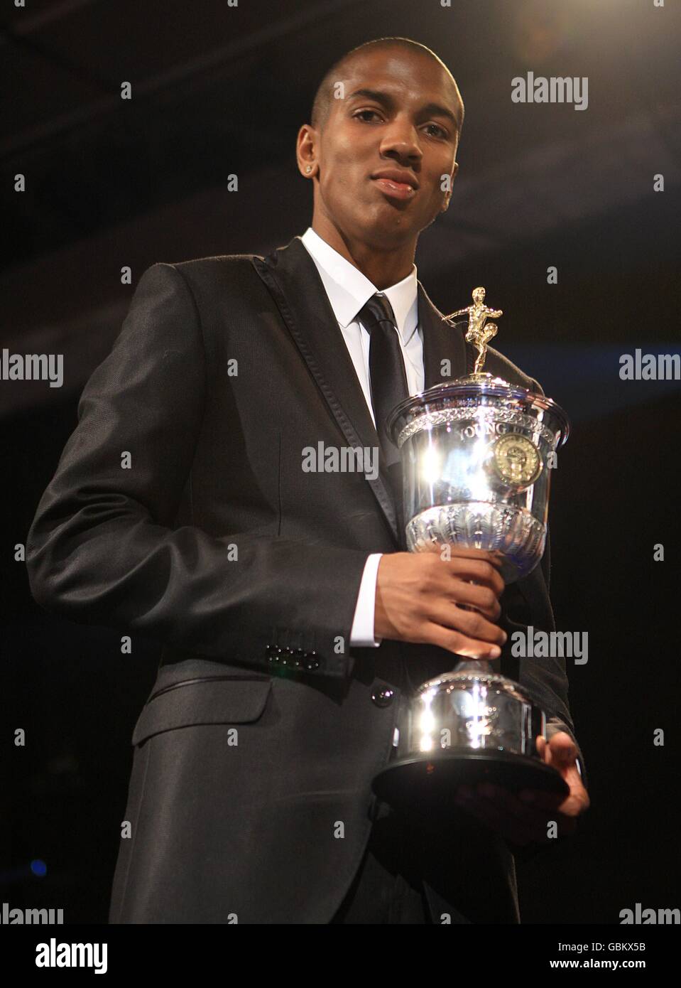 Aston villas ashley young trophy pfa young player year 2009 hires