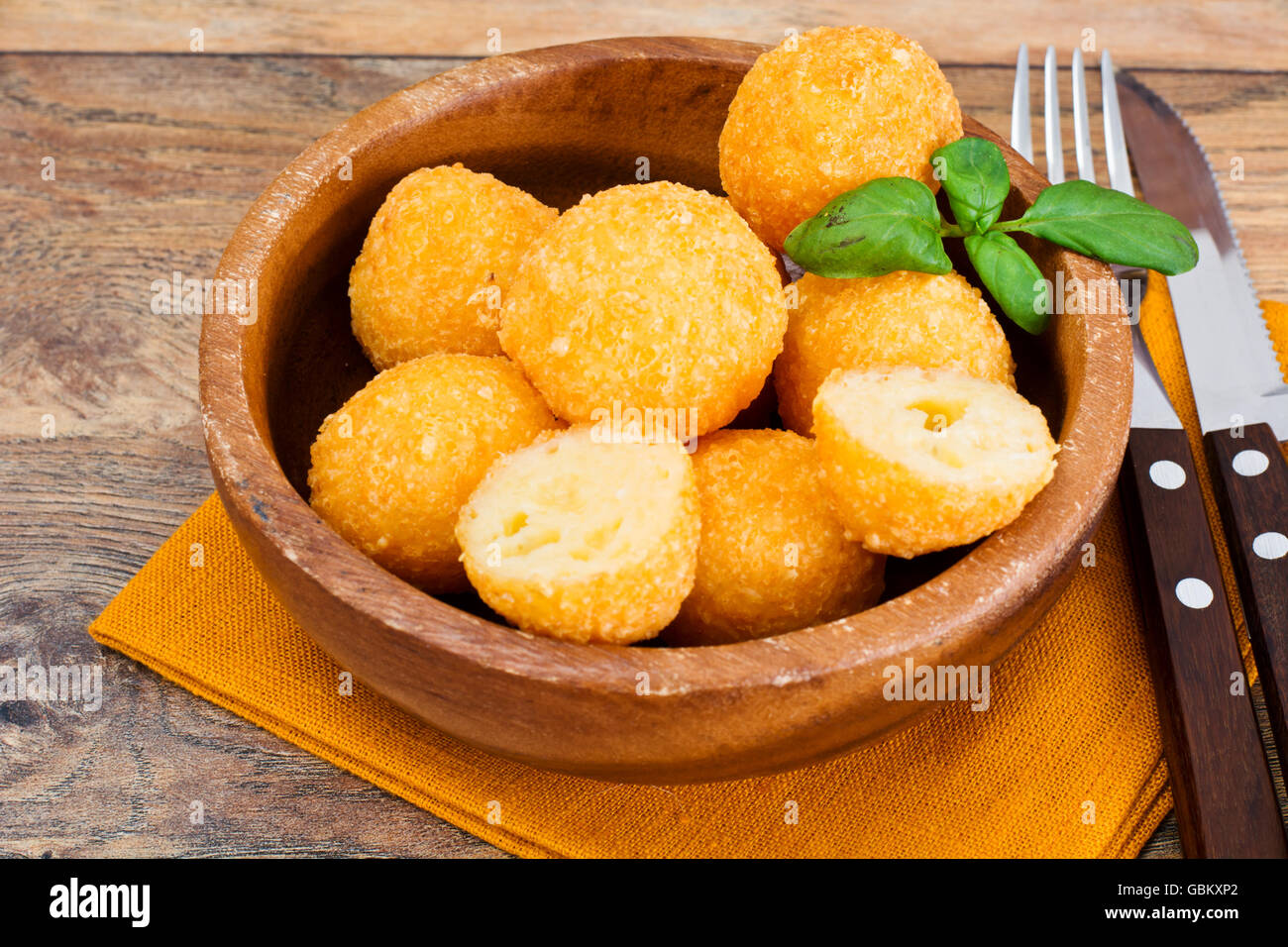 Deep Fried Potato, Cheese Balls Stock Photo Alamy