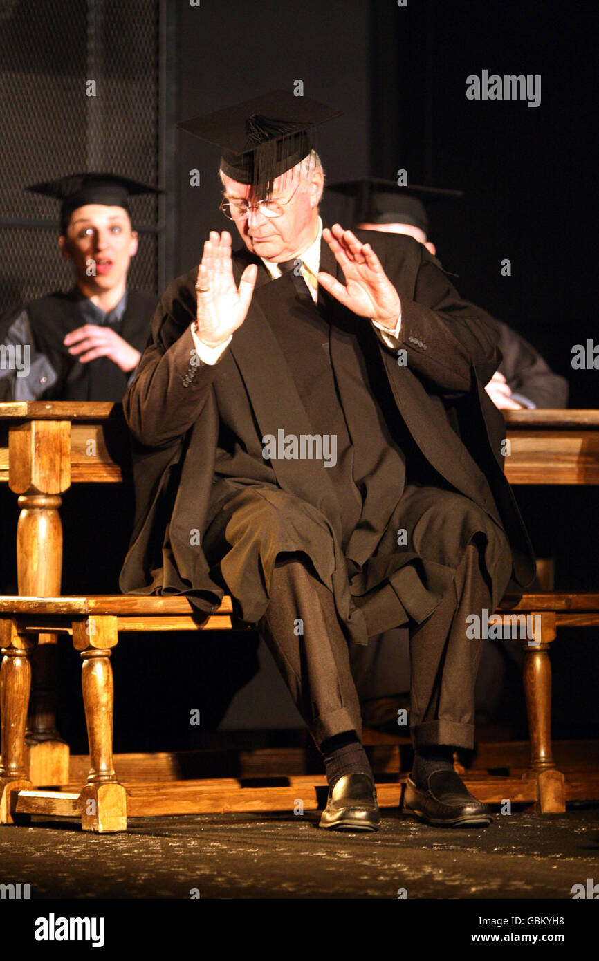 Novelist Philip Pullman makes his stage debut in His Dark Materials, an adaptation of his novel by Nicholas Wright, at the Playhouse theatre in Oxford. Stock Photo