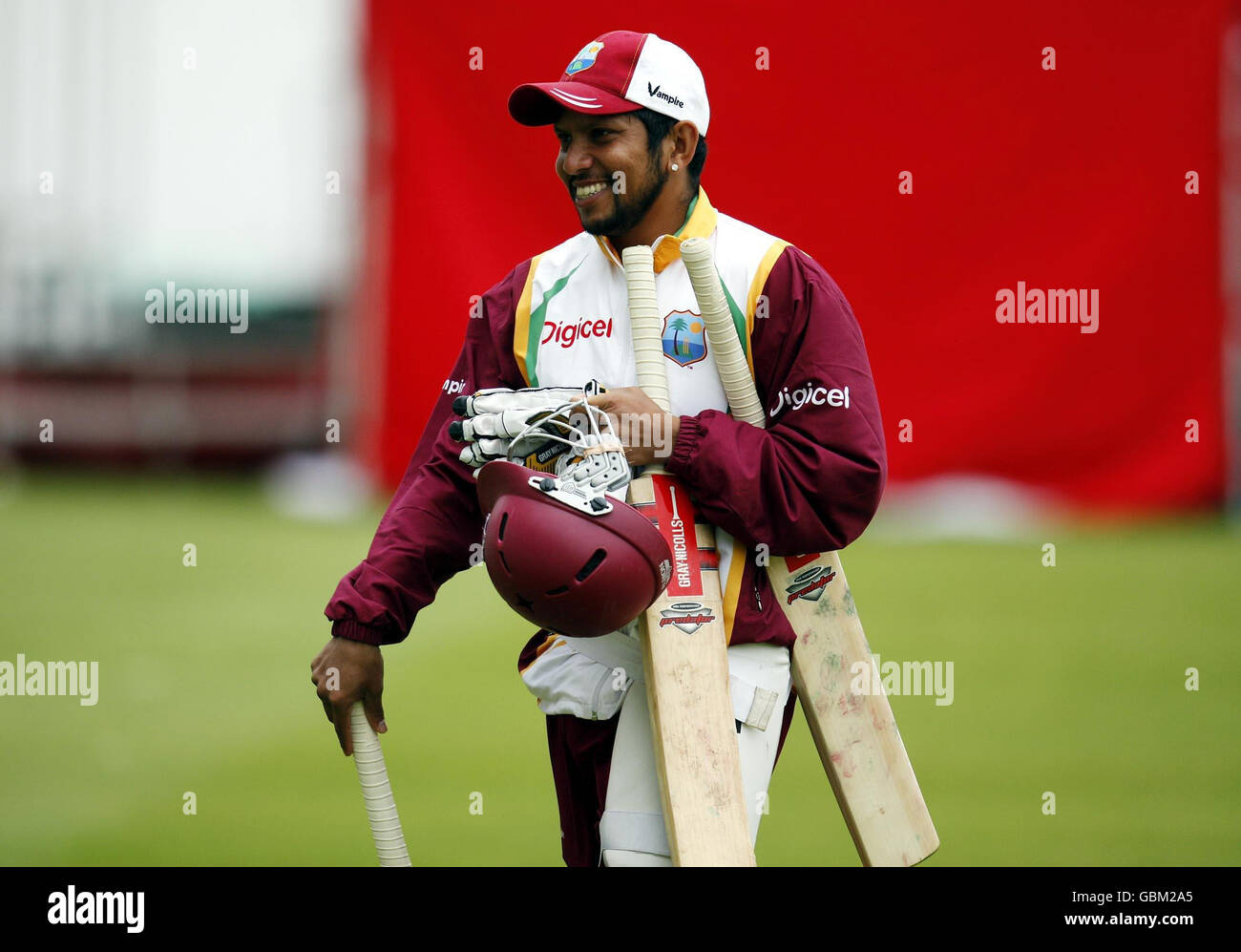 Cricket West Indies Practice Session Lord's Cricket Ground Stock