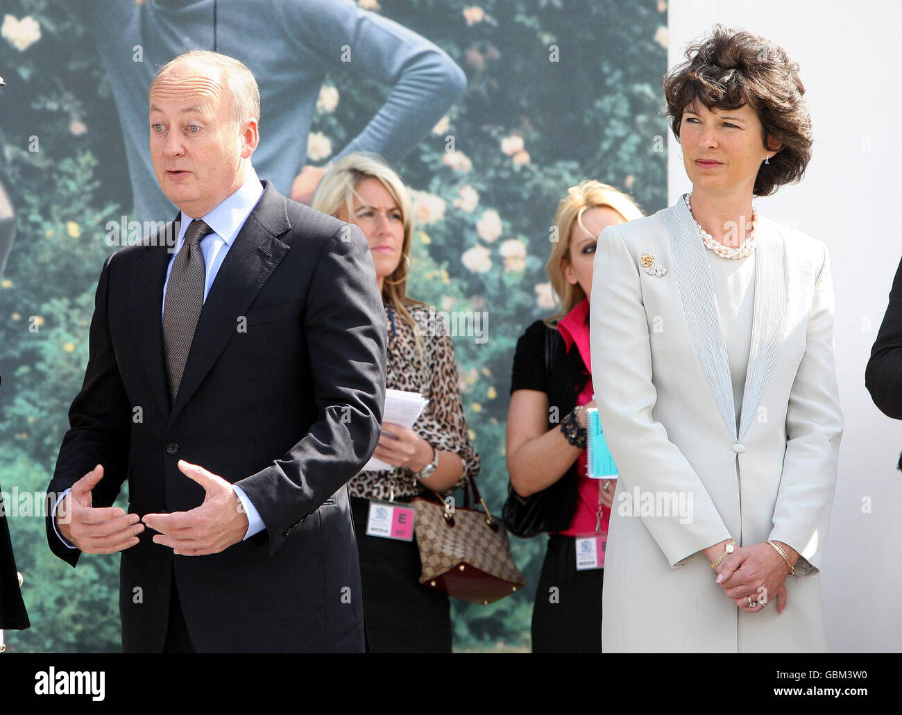 Northern ireland secretary shaun woodward wife camilla hires stock