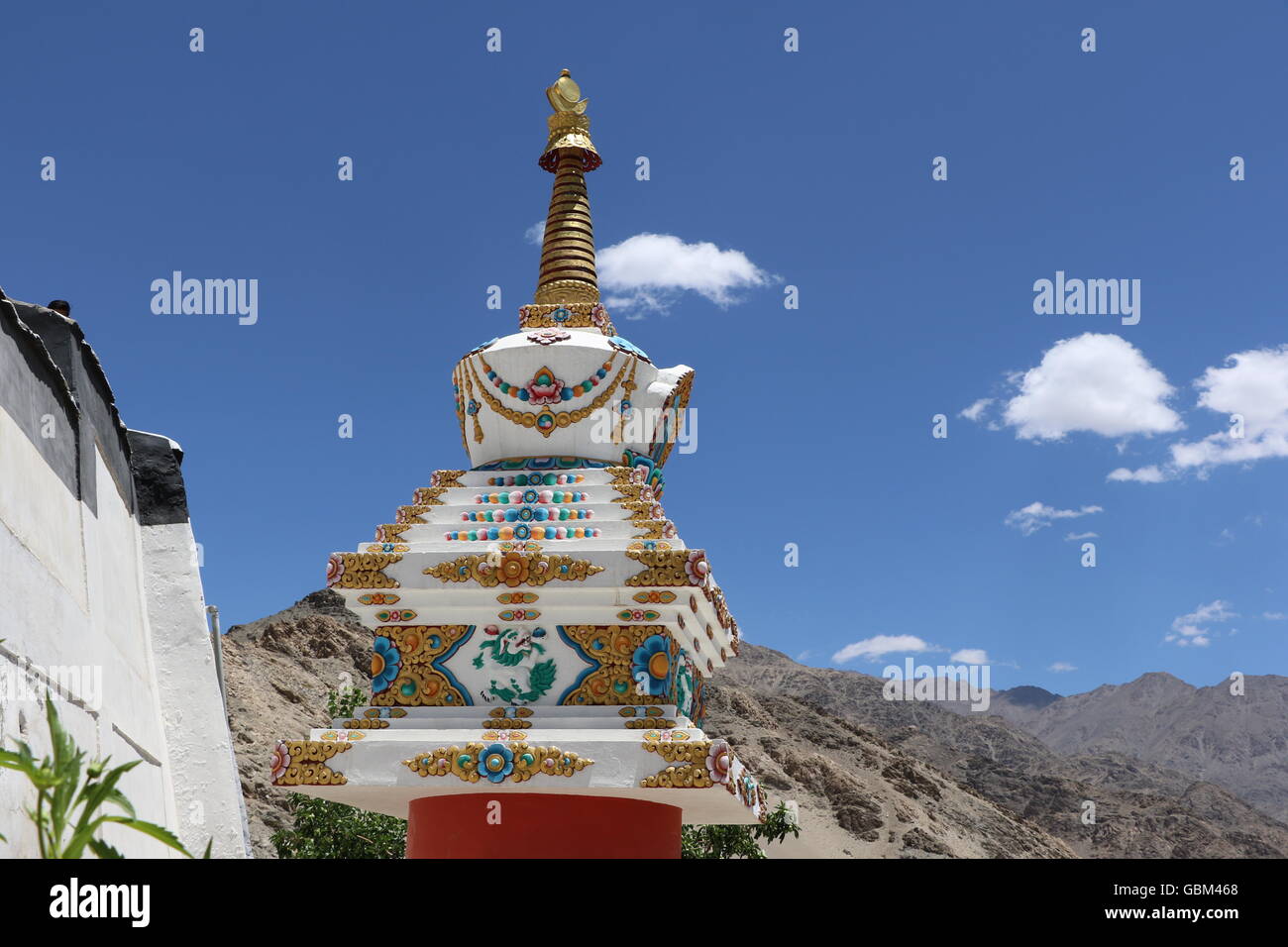 Thiksay Tibetan Buddhist monastery Stock Photo