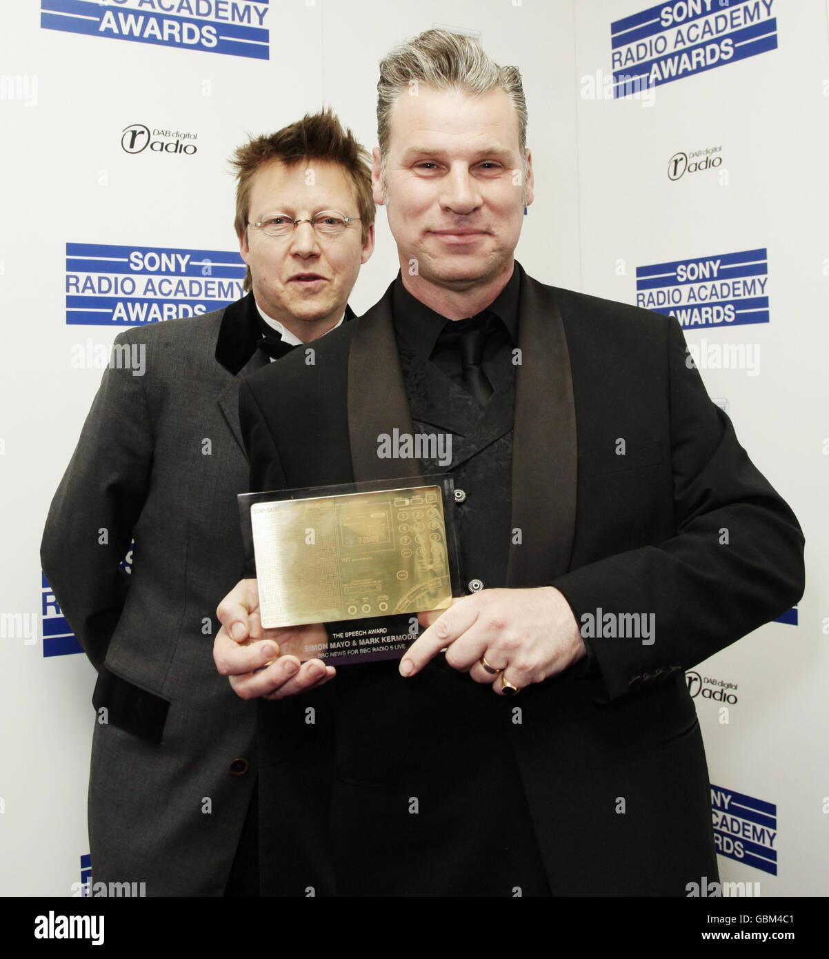 Mark kermode front and simon mayo with their speech award hi-res stock