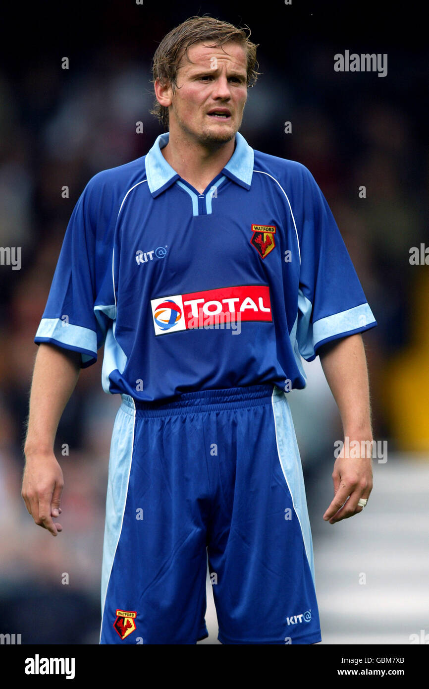 Soccer - Friendly - Fulham v Watford. Neal Ardley, Watford Stock Photo