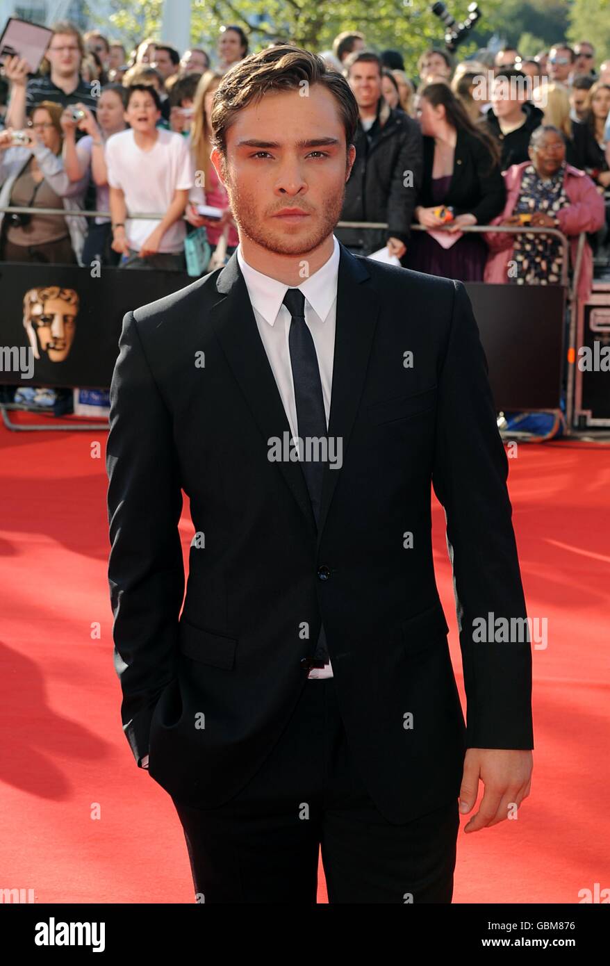 Ed Westwick arriving for the British Academy Television Awards at the