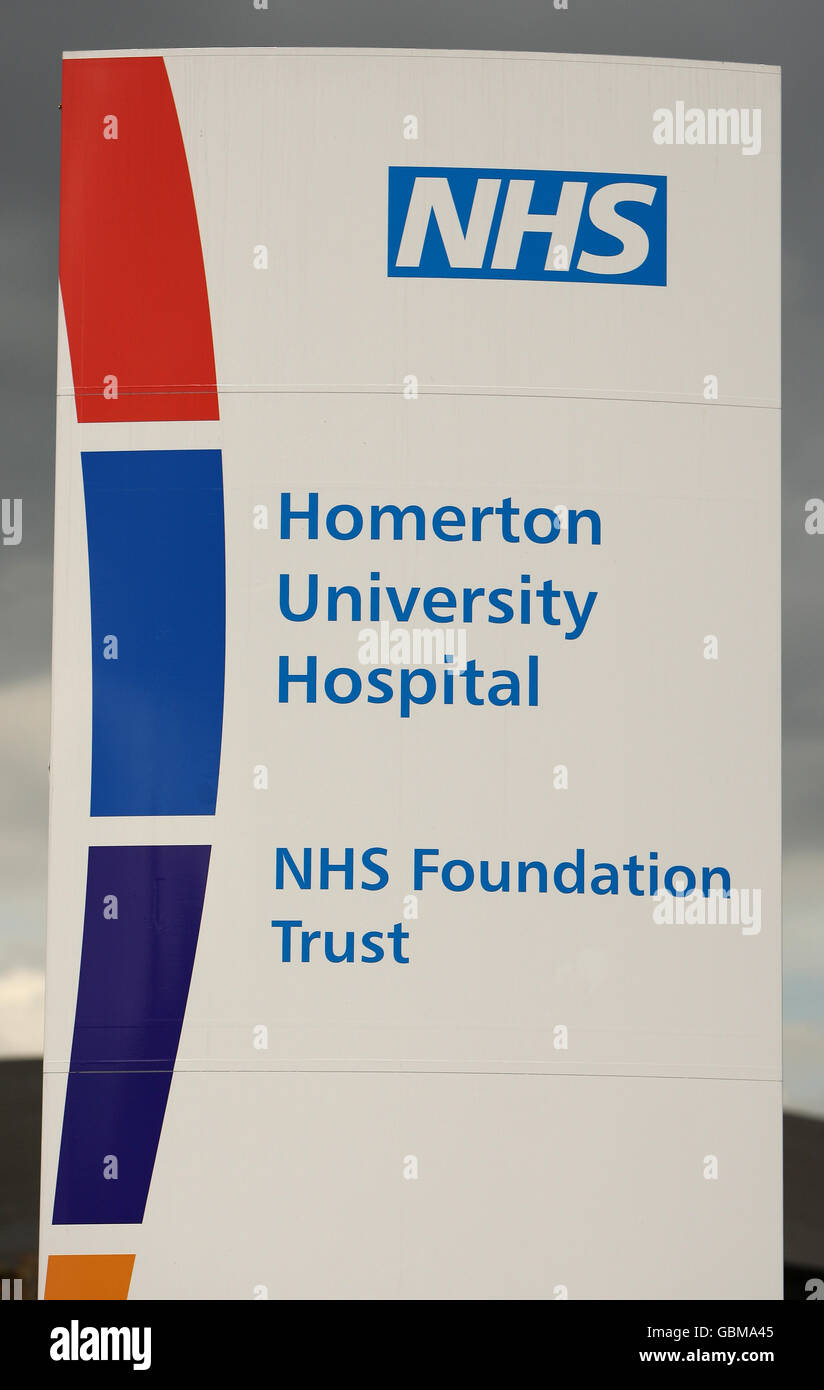 General view of the Homerton University Hospital, in Hackney, east
