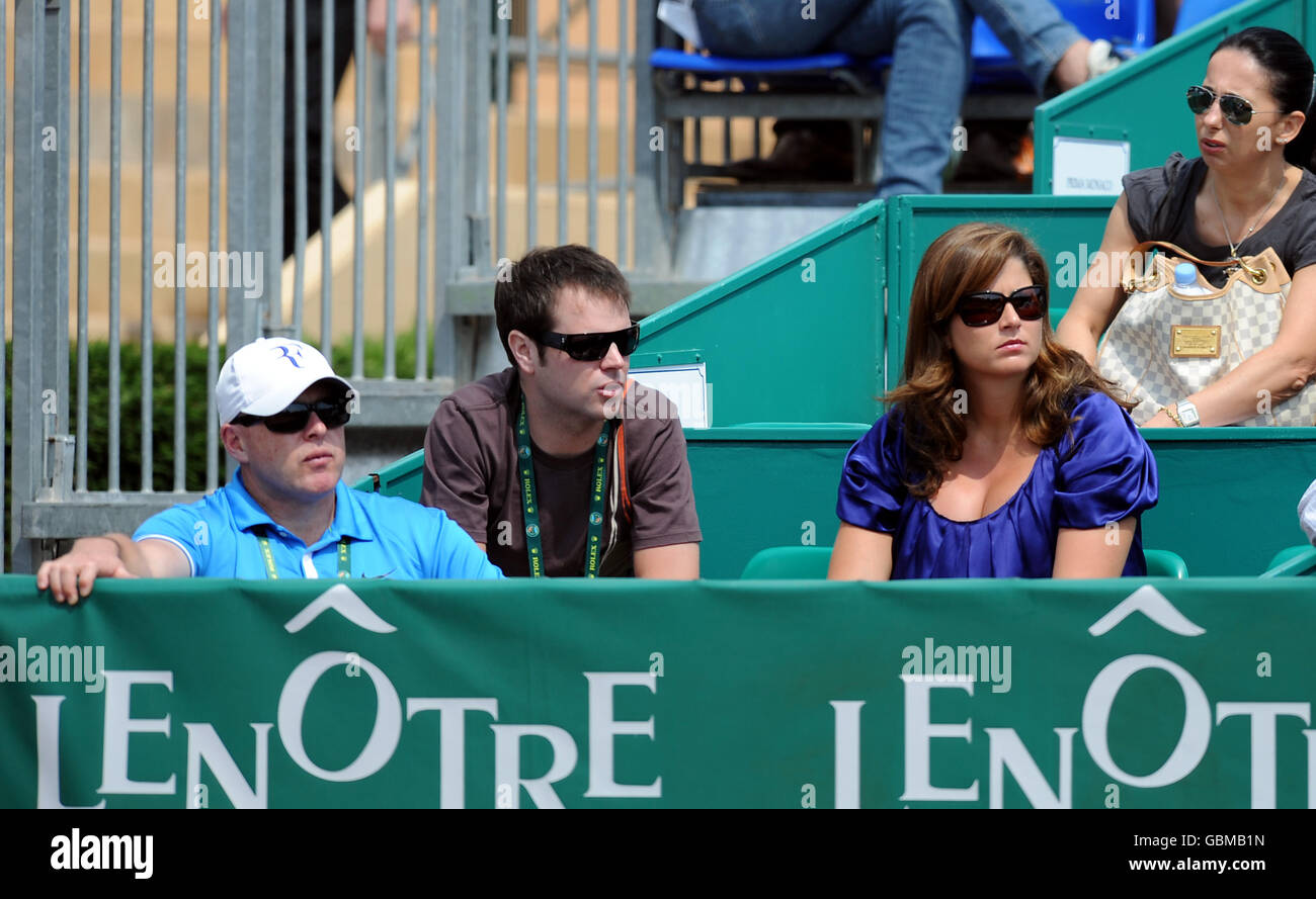Tennis - ATP World Tour Masters - Monte-Carlo - Roger Federer v Andreas Seppi Stock Photo
