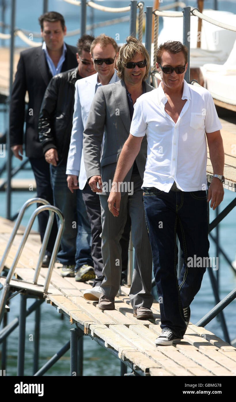 Spandau Ballet arrive for a photocall at Nikki Beach, in Cannes, as part of the 62nd annual Cannes Film Festival. Stock Photo