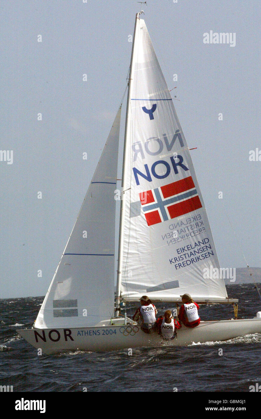 Sailing Athens Olympic Games 2004 Women's Keelboat Yngling Stock