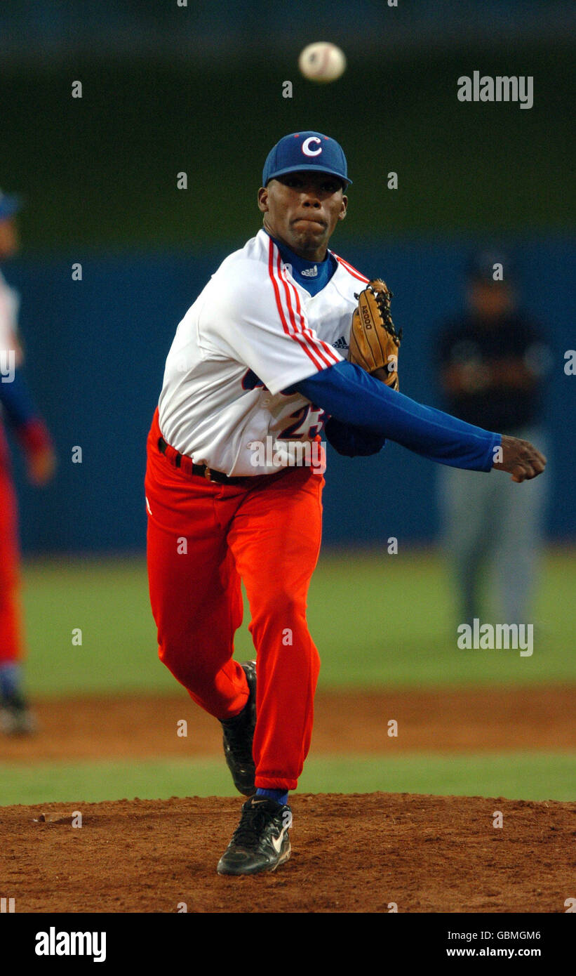 Baseball Athens Olympic Games 2004 Cuba v Japan Stock Photo Alamy