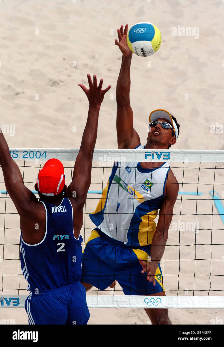 Beach volleyball athens olympic games 2004 mens brazil v cuba hires