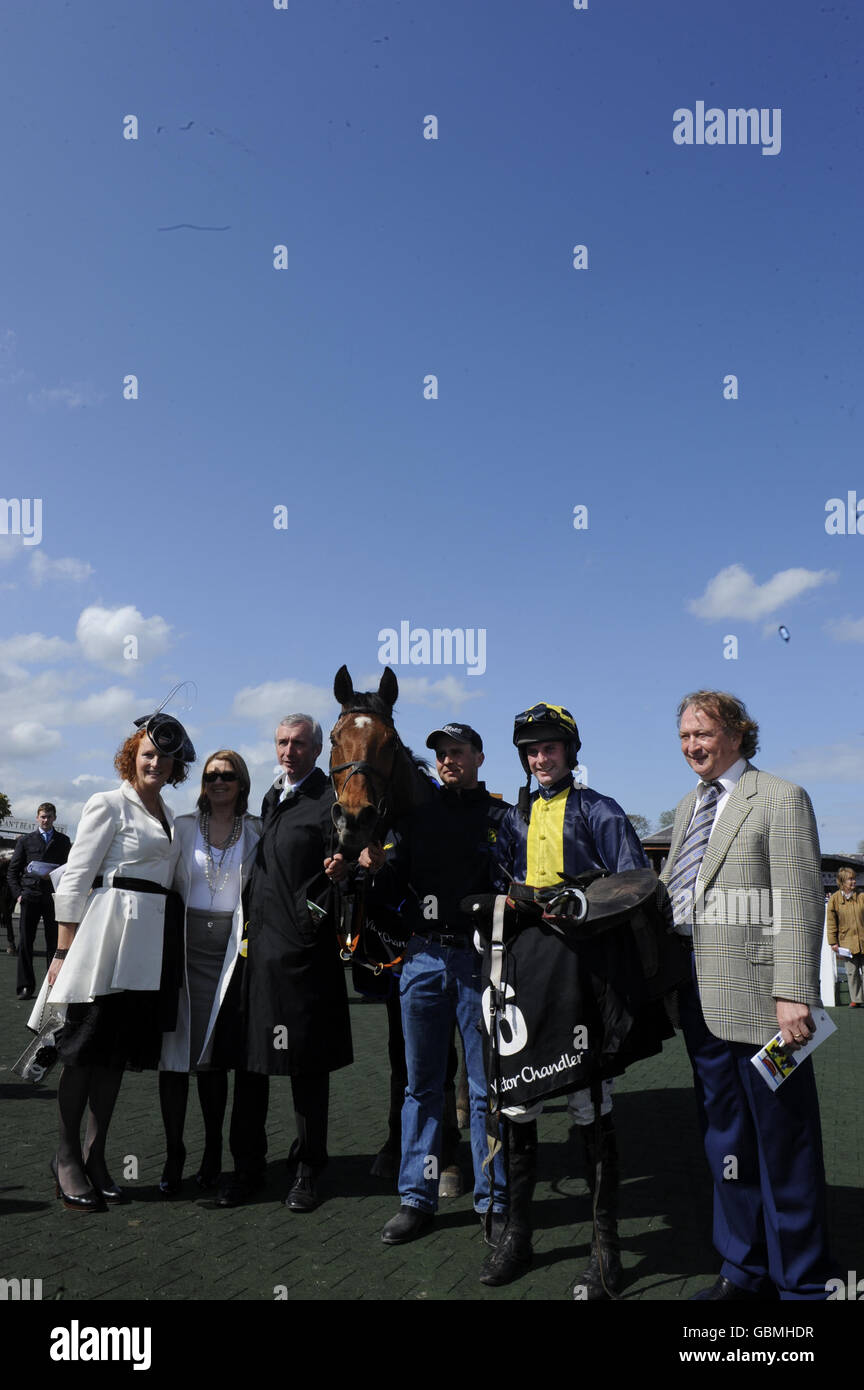 Niall Madden returns to the parade ring after winning The