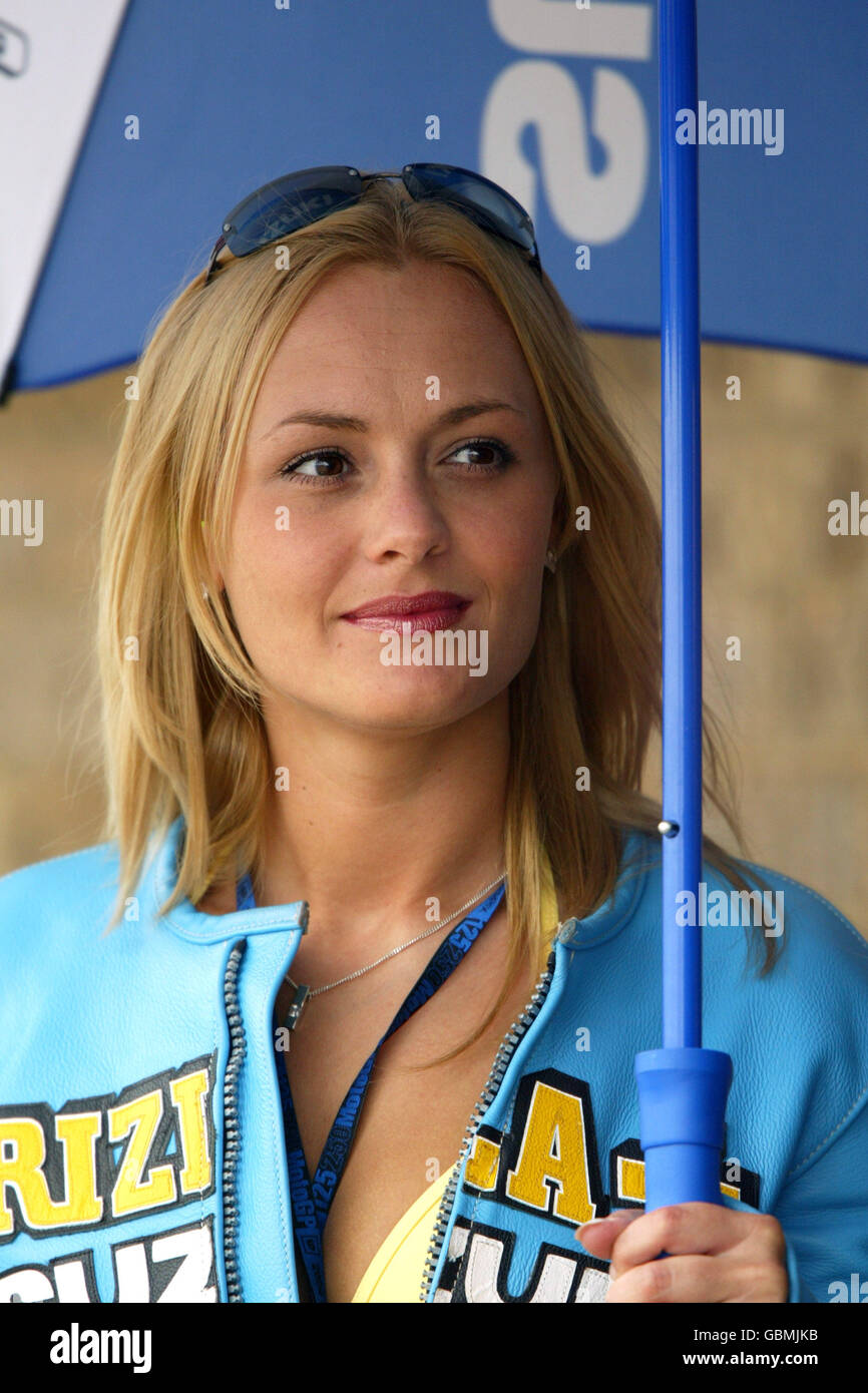 Motorcycling - British Grand Prix - Moto GP - Race. A Rizla Grid Girl