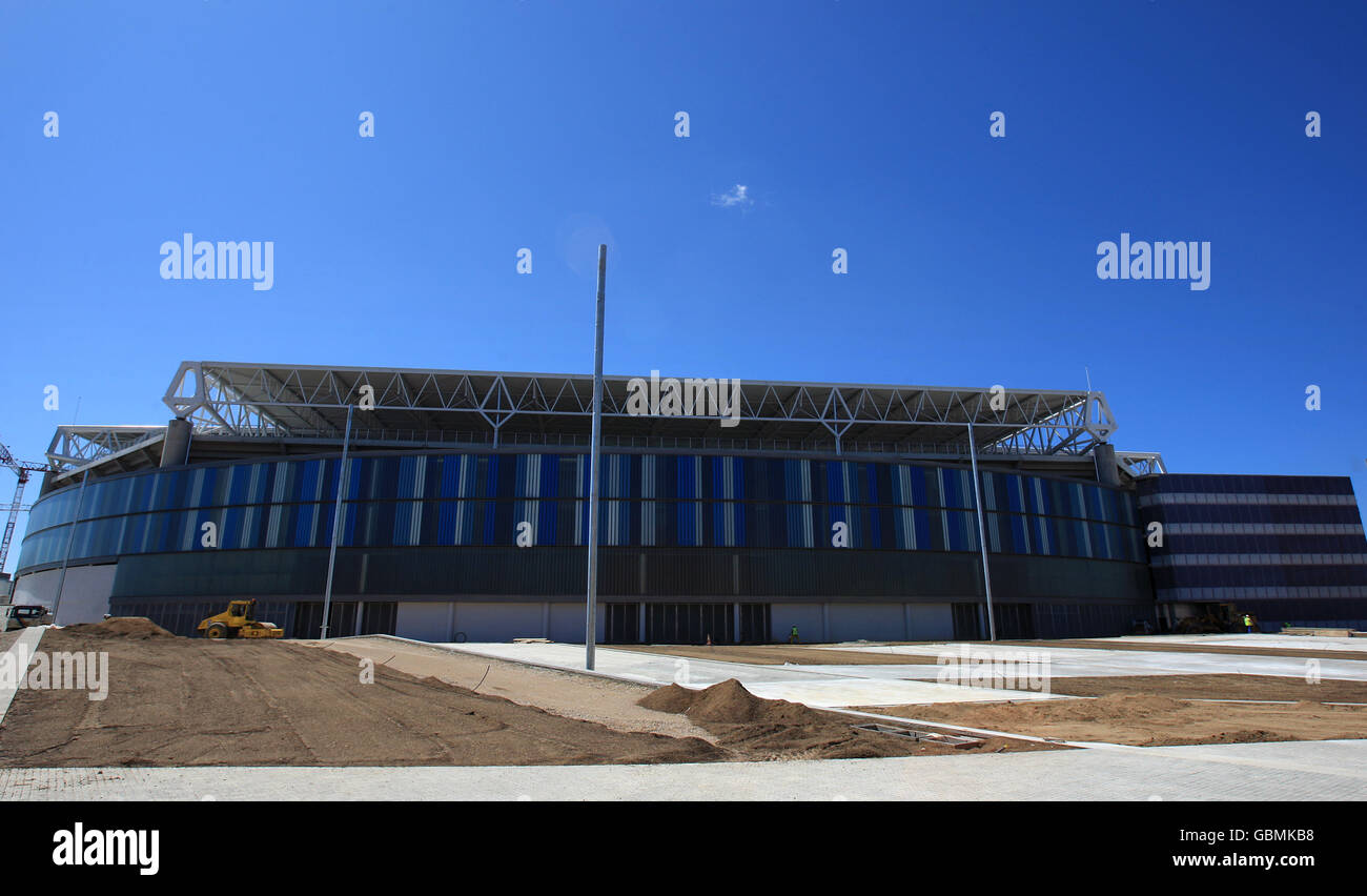 General view of the new RCD Espanyol stadium, El Estadio Cornella-El Prat, during construction Stock Photo