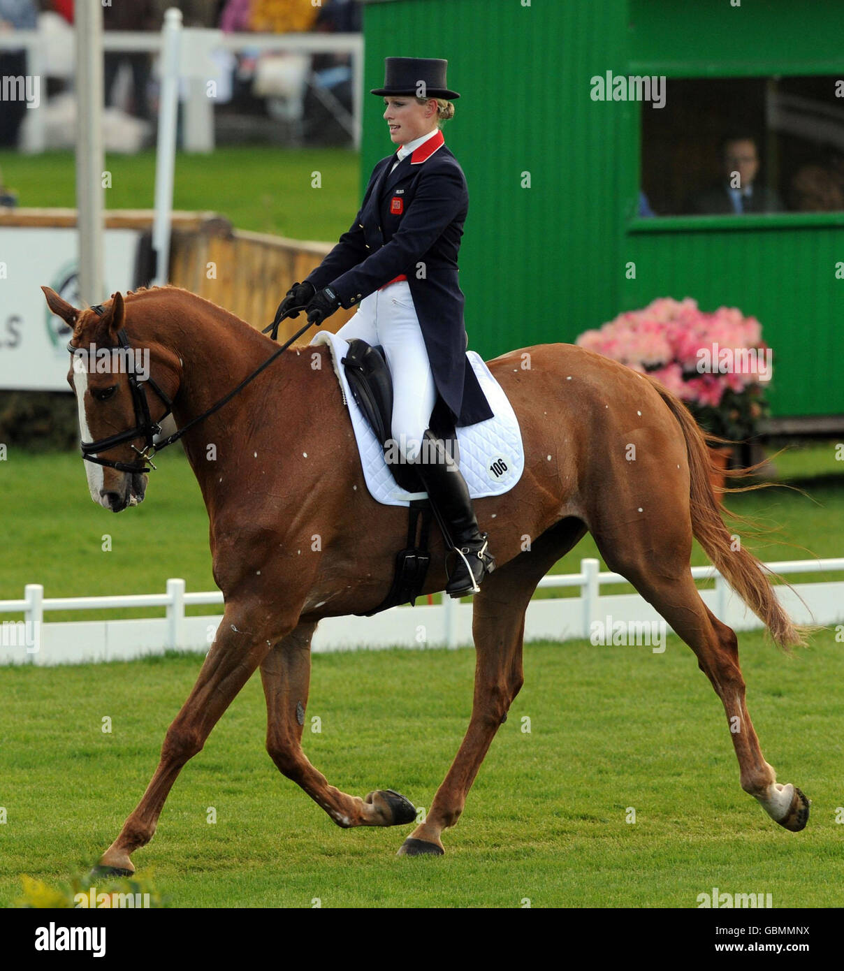 Badminton horse trials. Zara Phillips on her horse Toytown in the