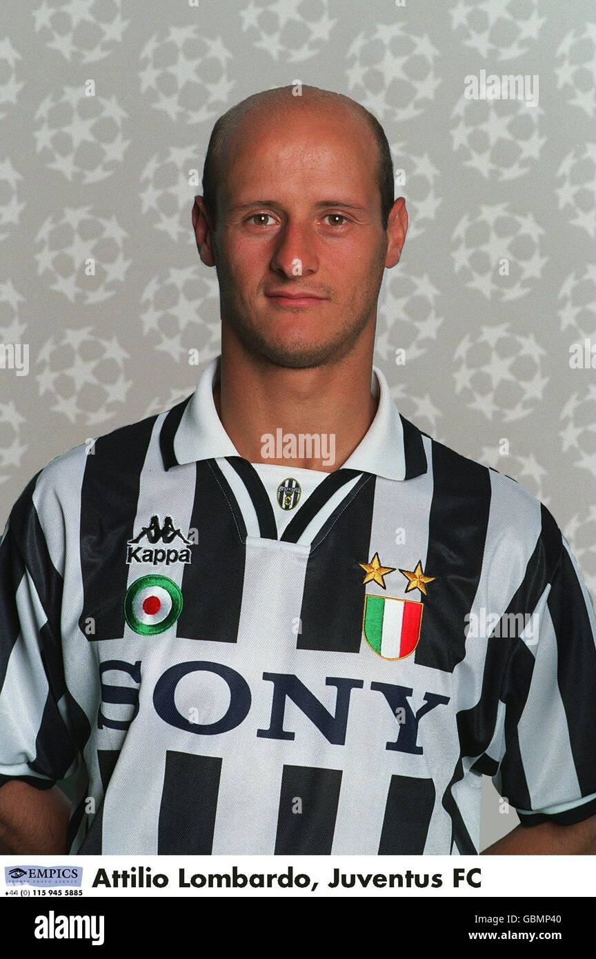 UEFA Champions League 1995/96 .... Attilio Lombardo, Juventus FC Stock Photo