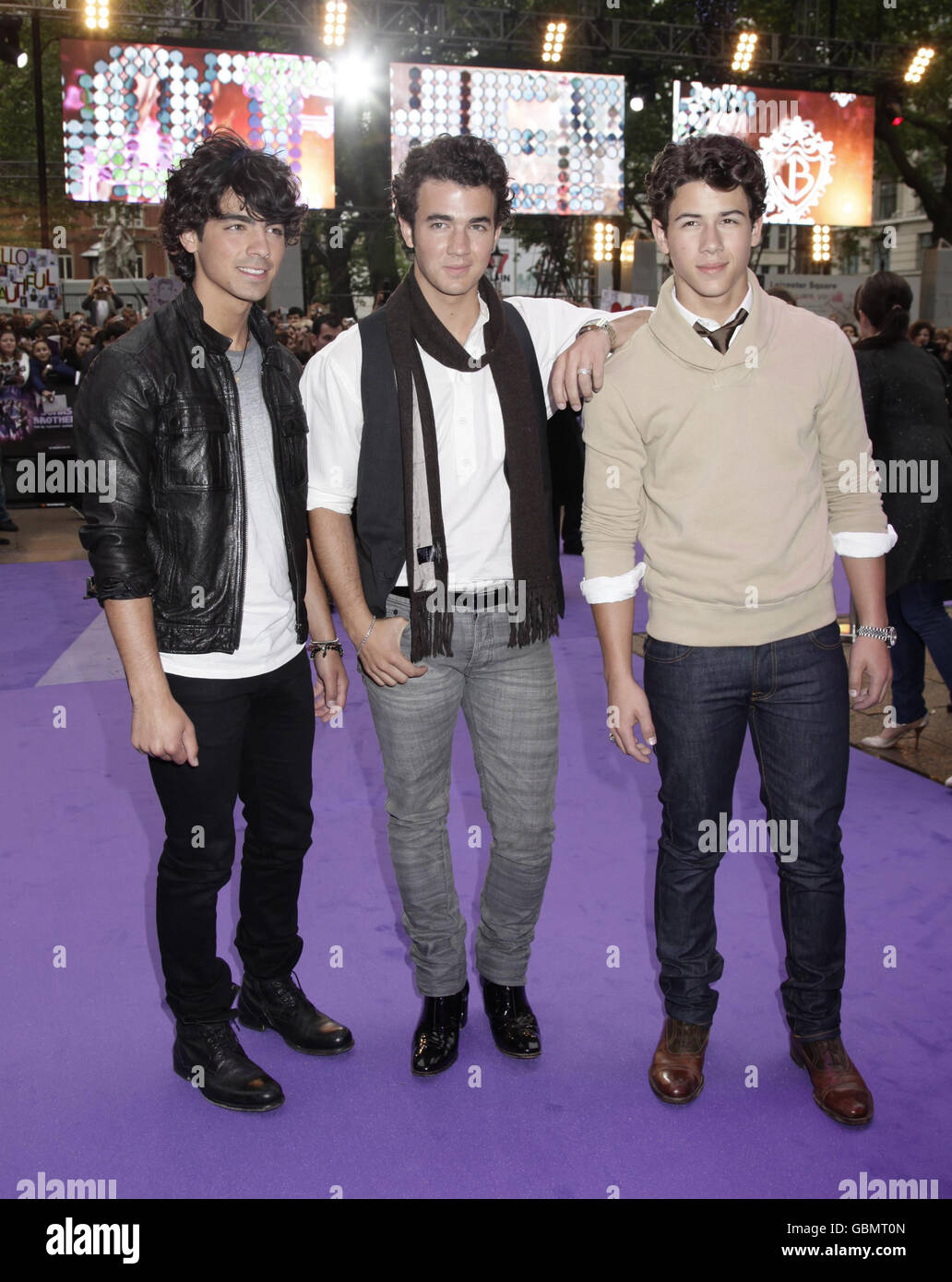 'Jonas Brothers: The 3D Concert Experience' Premiere - London Stock ...