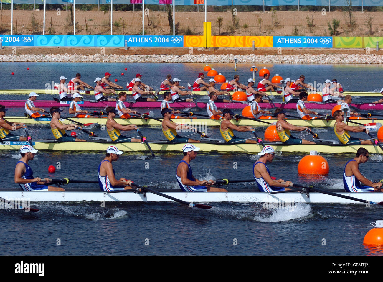 Rowing - Athens Olympic Games 2004 - Men's Eight - Heat Two Stock Photo ...