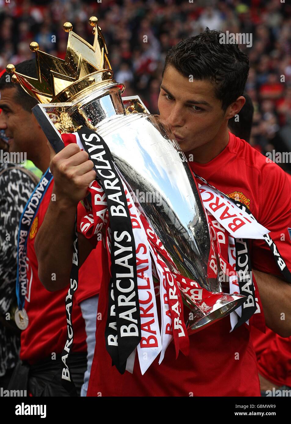 Cristiano ronaldo trophy premier league hi-res stock photography and