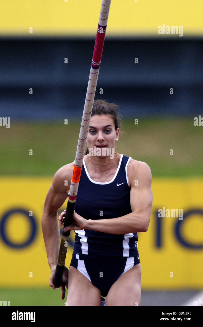Athletics The Norwich Union International Women's Pole Vault. Russia's Yelena Isinbayeva in