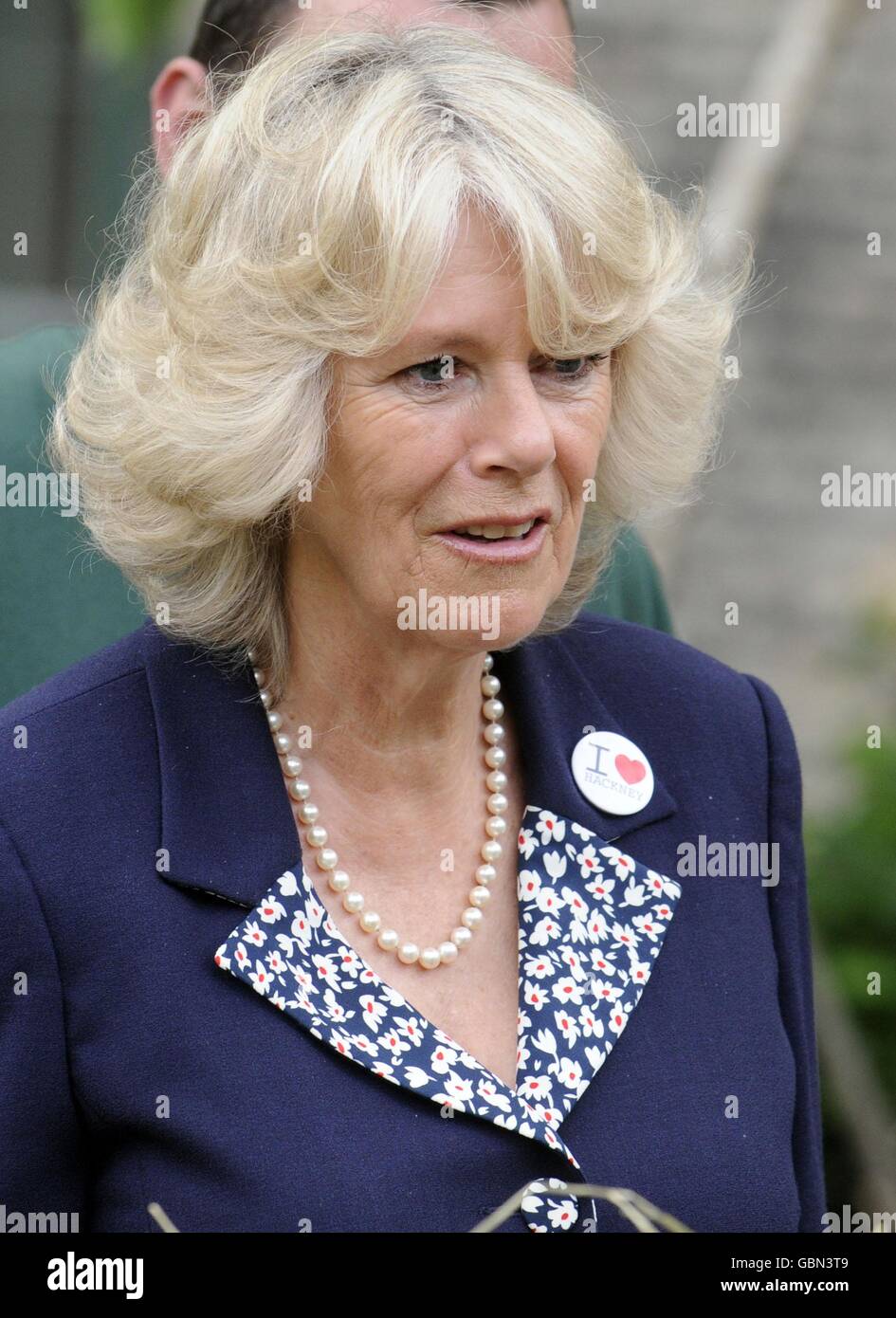 Camilla, Duchess of Cornwall talks to staff as she tours Hackney City ...