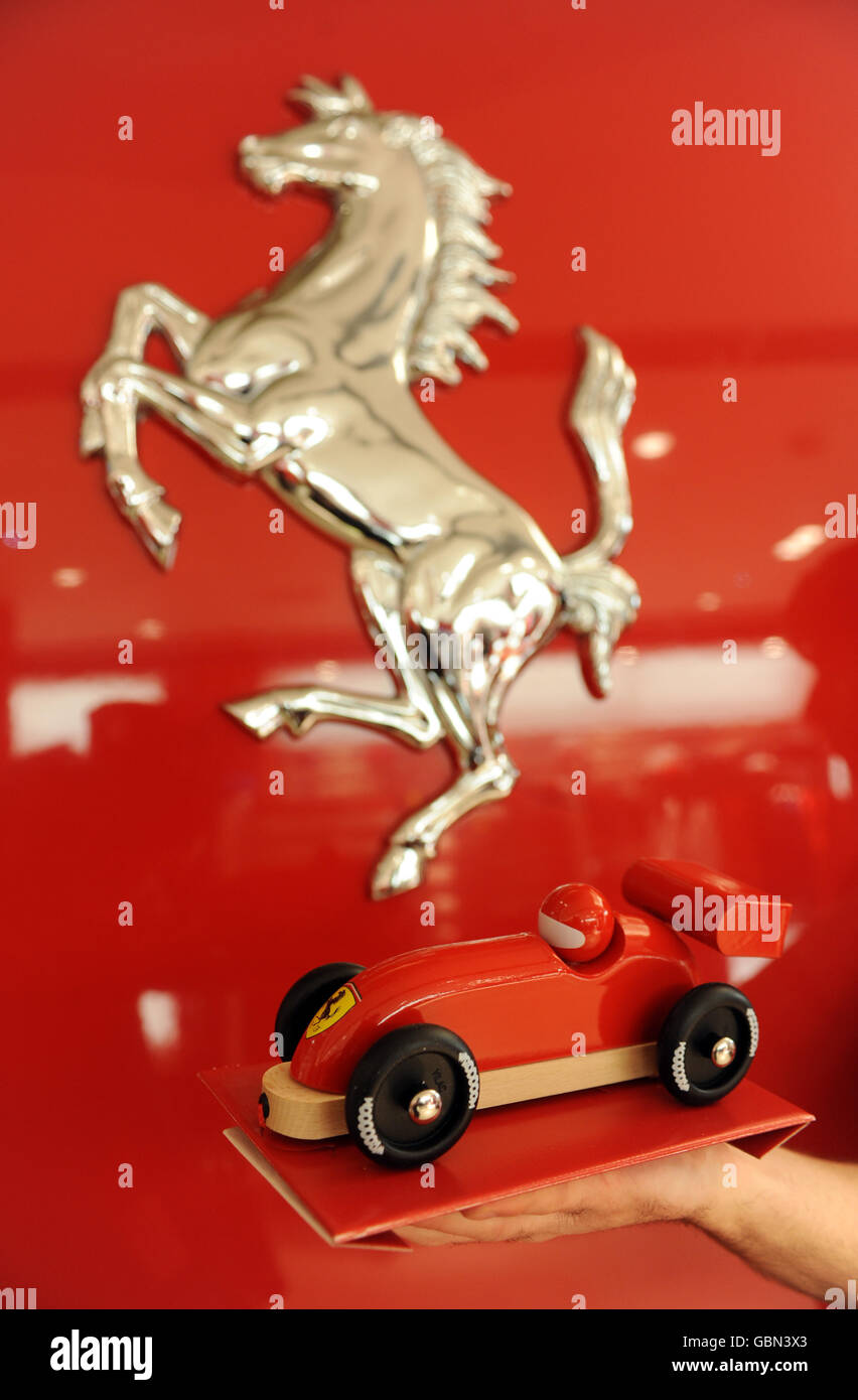 Ferrari Store Launch - London Stock Photo
