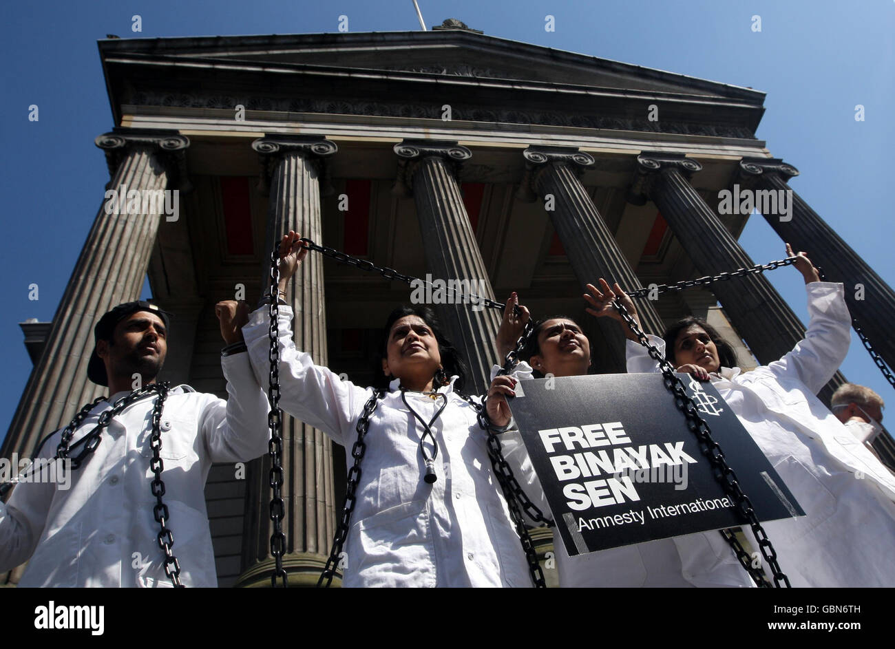 Doctors protest against imprisonment Stock Photo