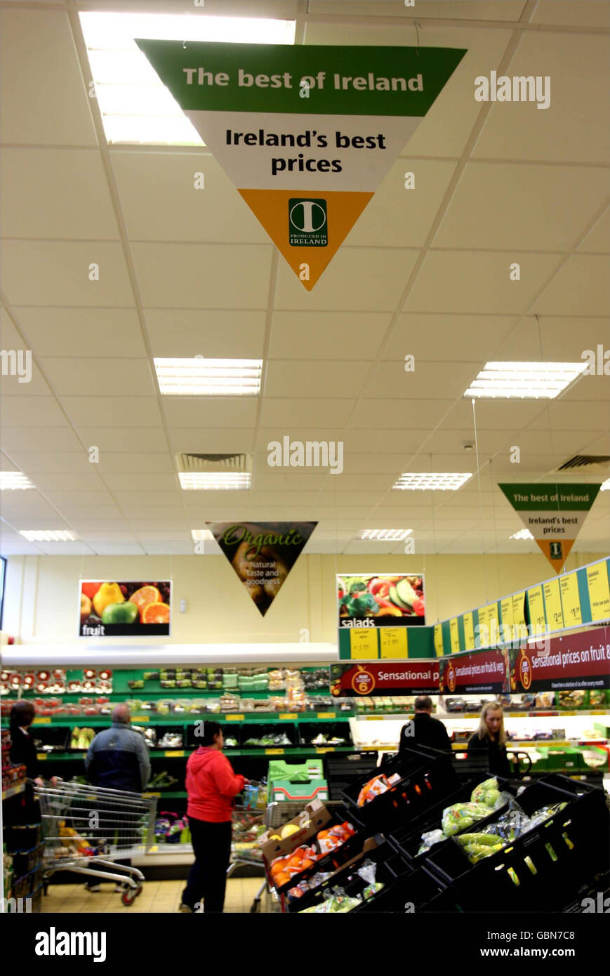 The interior of an Aldi Store in Naas, Co Kildare. Discounter Aldi