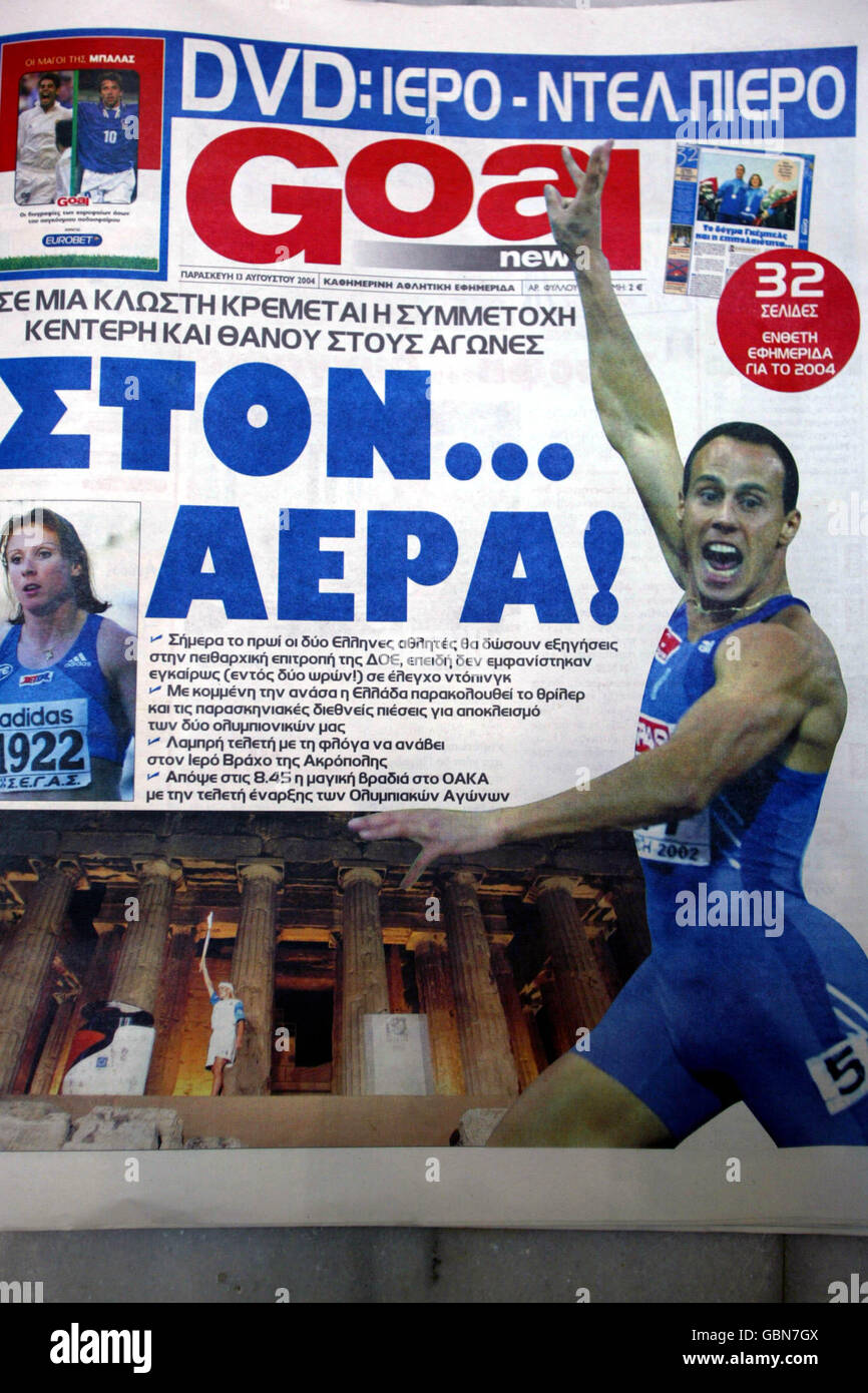 Greek Newspaper High Resolution Stock Photography and Images - Alamy