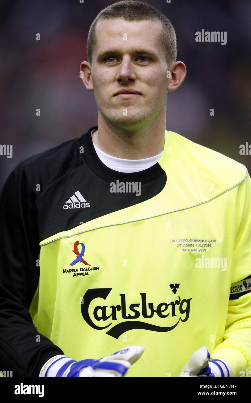 Goalkeeper Paul Harrison whose father and uncle were lost at the Hillsborough tragedy during the