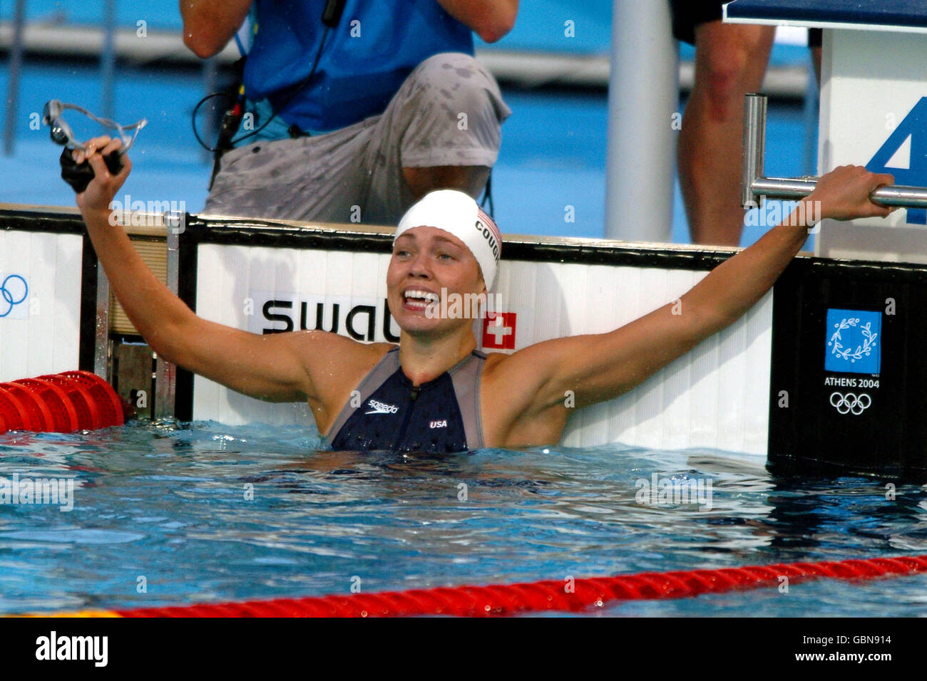Swimming - Athens Olympic Games 2004 - Women's 100m Backstroke - Final Stock Photo