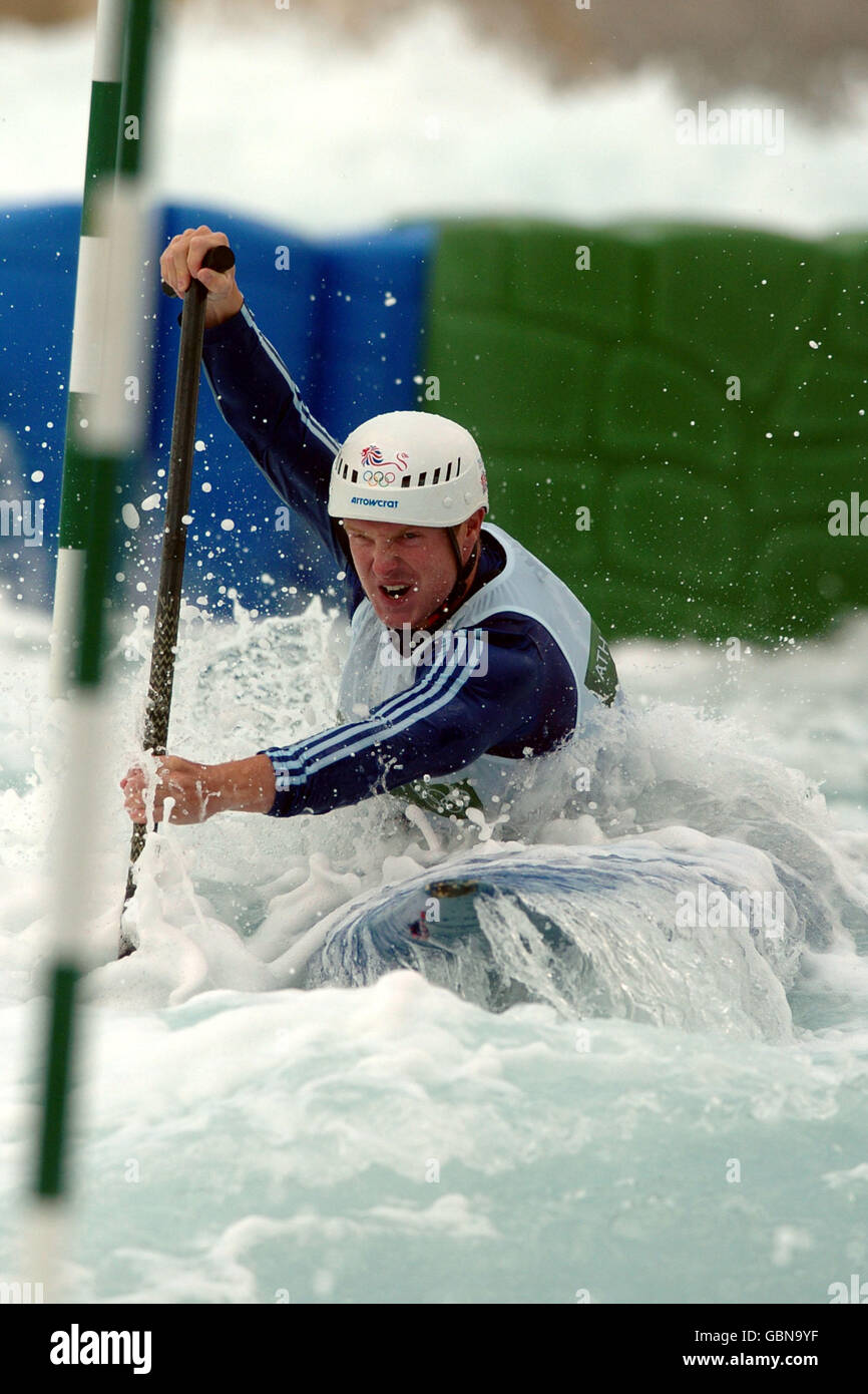 Canoeing Athens Olympic Games 2004 Men's C1 Canoe Single Stock