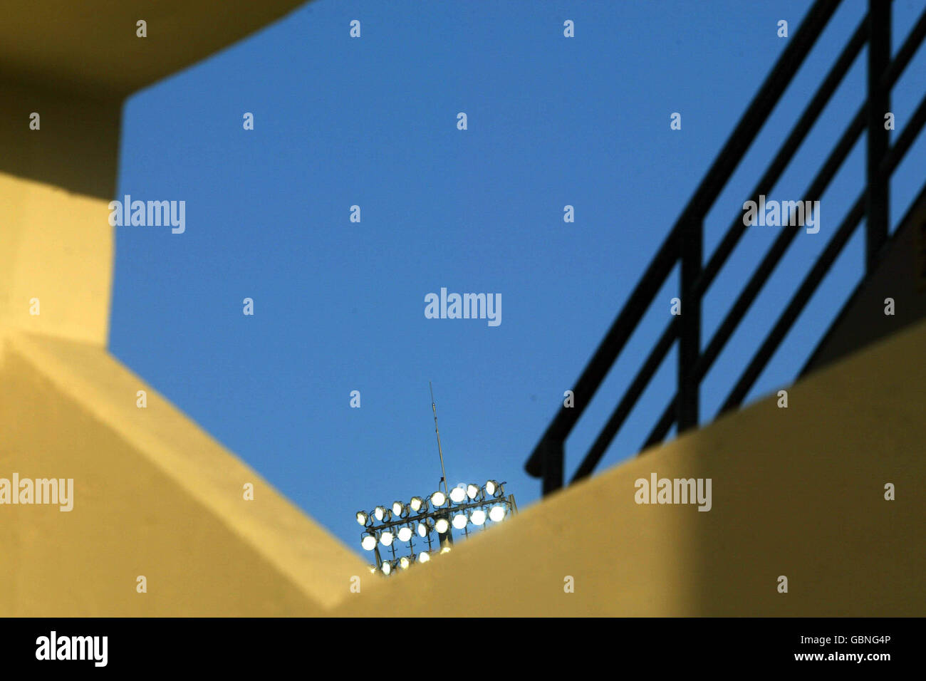 Soccer - Athens Olympic Games 2004 - Men's First Round - Group B - Ghana v Italy. A general view of the inside of Panthessaliko Stadium Stock Photo