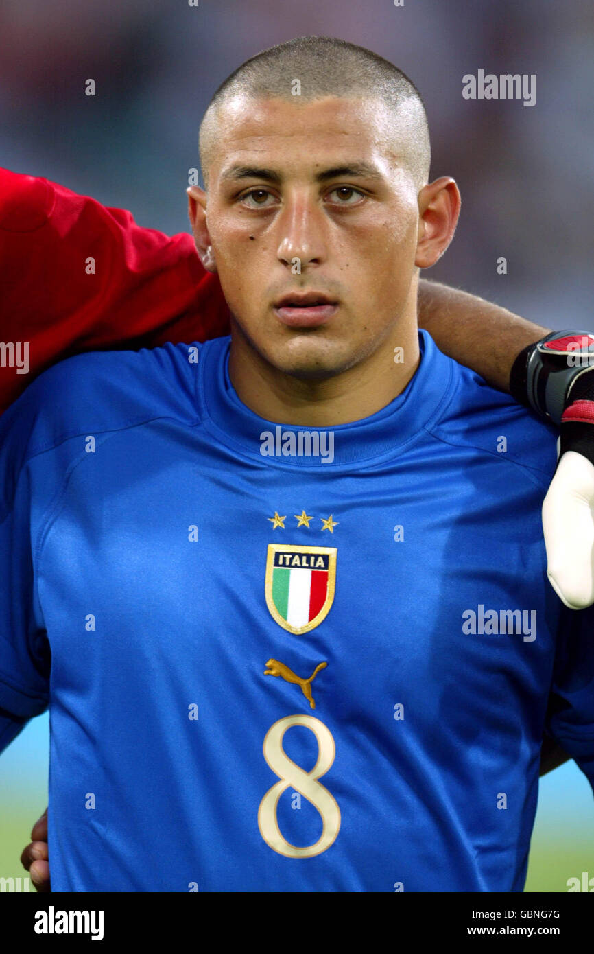 Soccer - Athens Olympic Games 2004 - Men's First Round - Group B - Ghana v Italy. Angelo Palombo, Italy Stock Photo
