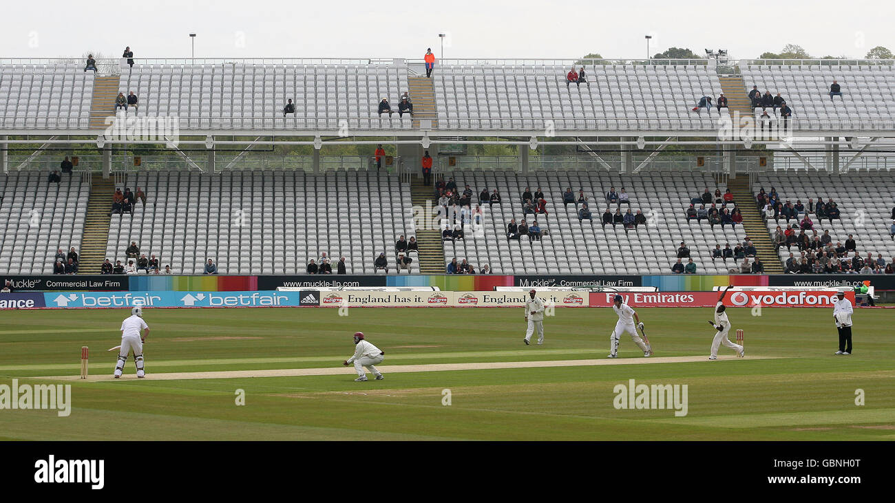 Cricket test match day one england west indies riverside hires stock
